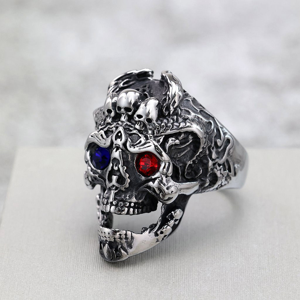 Herren-Ring «Vintage» aus Edelstahl im Retro-Style – LuxeStyle