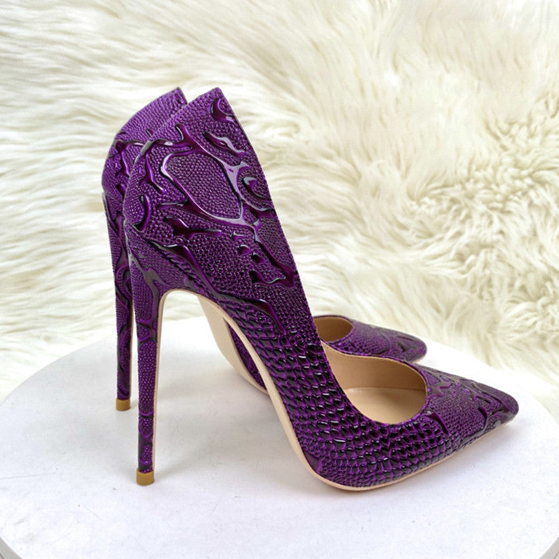 Elegante spitze High Heels aus Mikrofaser – Bild 6 | LuxeStyle