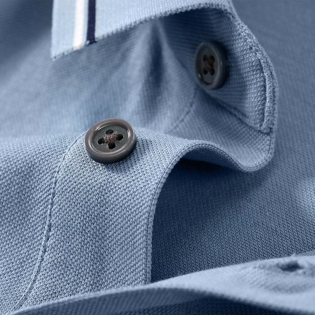 Silk Strick Polo Kurzarm für Herren | LuxeStyle