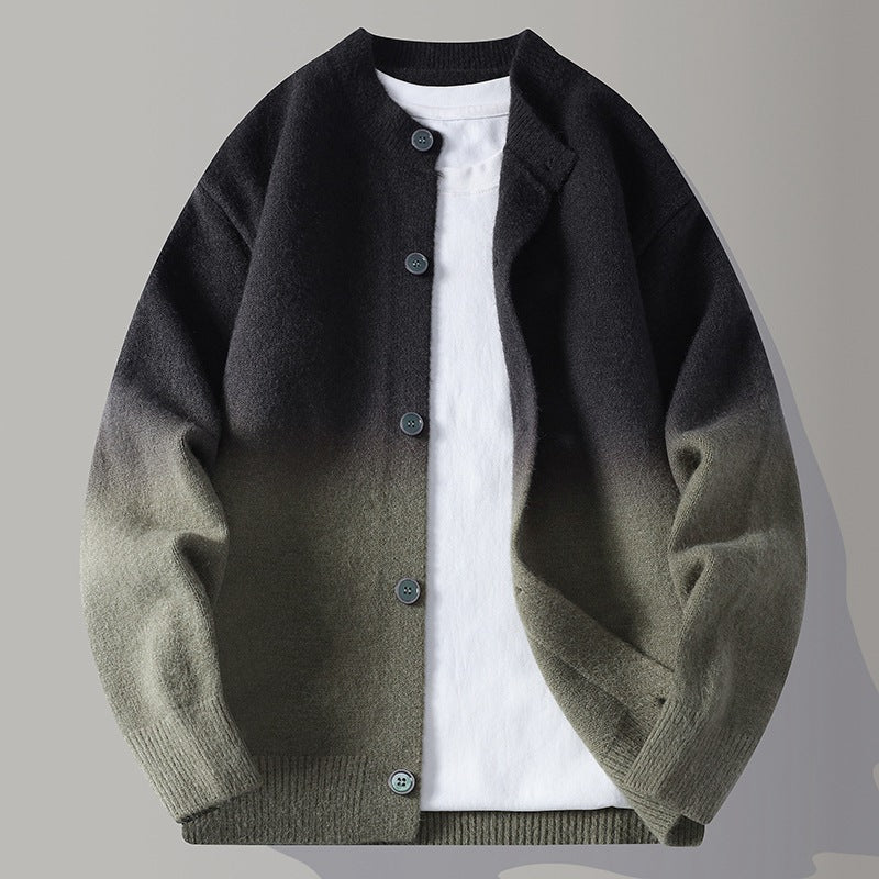 Cardigan mit Farbverlauf-Strickmuster
