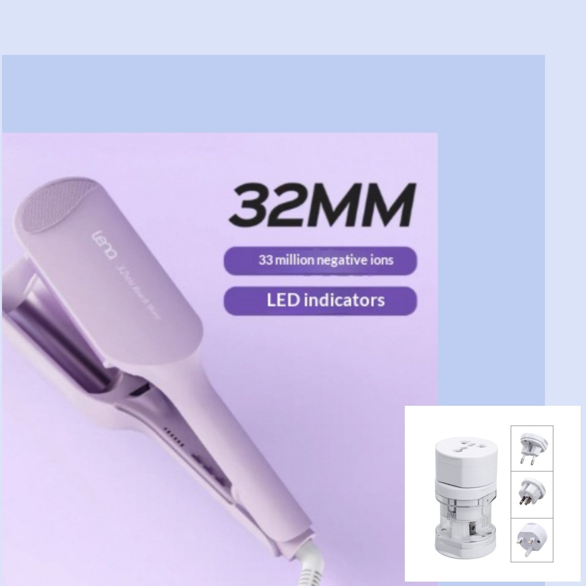 Curling Iron Egg Roll Large Wave Clip – Ansicht 7