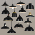Industrieller Retro-Kronleuchter, Schwarz – Bild 1 | LuxeStyle