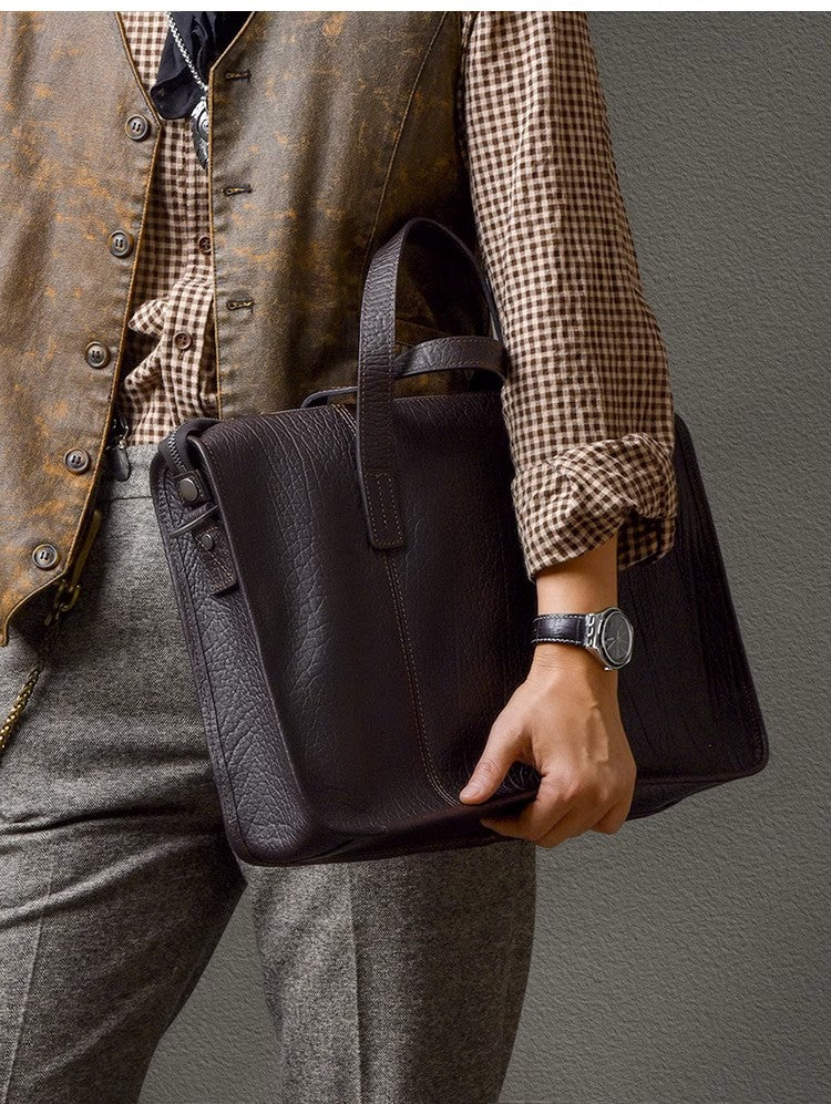 Schwarzes Leder-Taschen – Bild 3 | LuxeStyle
