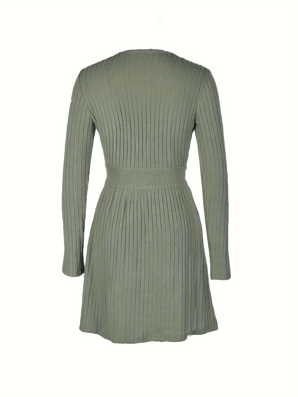 Kleid mit Rundhalsausschnitt, lange Ärmel, A-Linie – Bild 3 | LuxeStyle