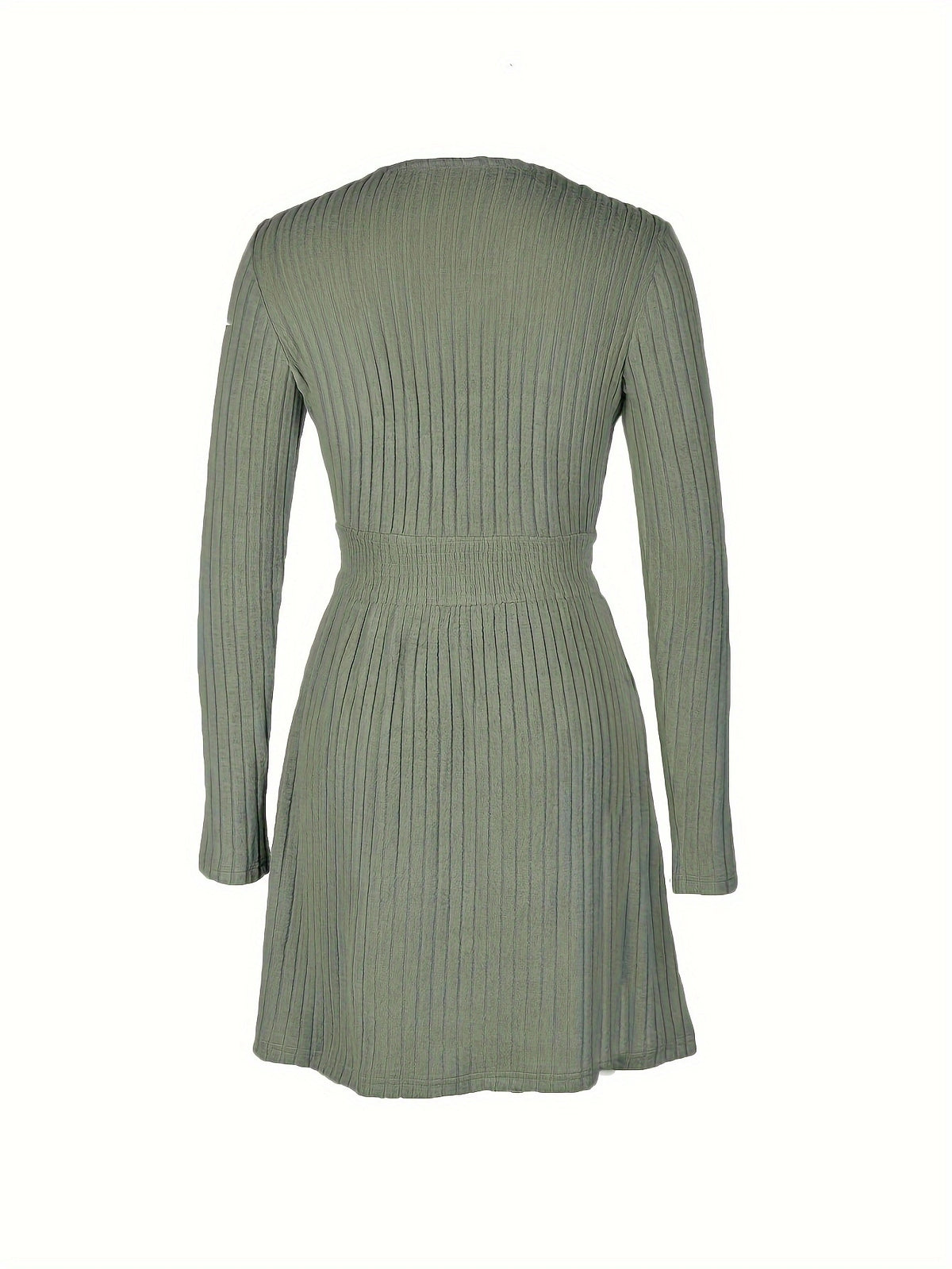 Kleid mit Rundhalsausschnitt, lange Ärmel, A-Linie – Bild 3 | LuxeStyle