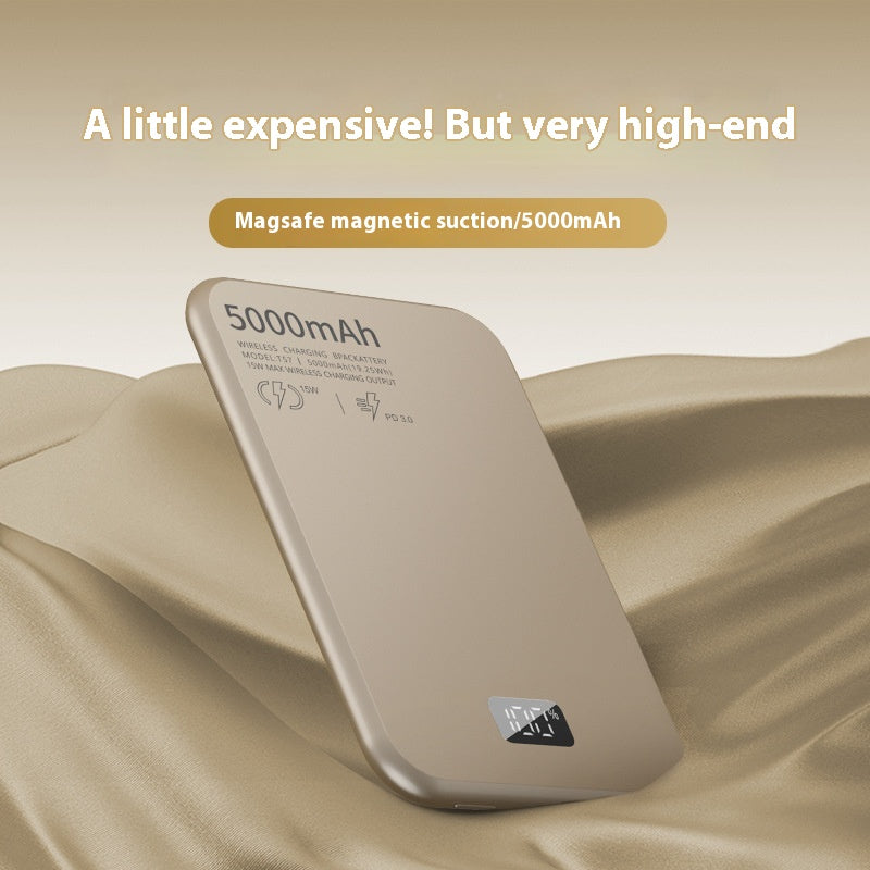 Magnetische Wireless Powerbank mit Digitalanzeige