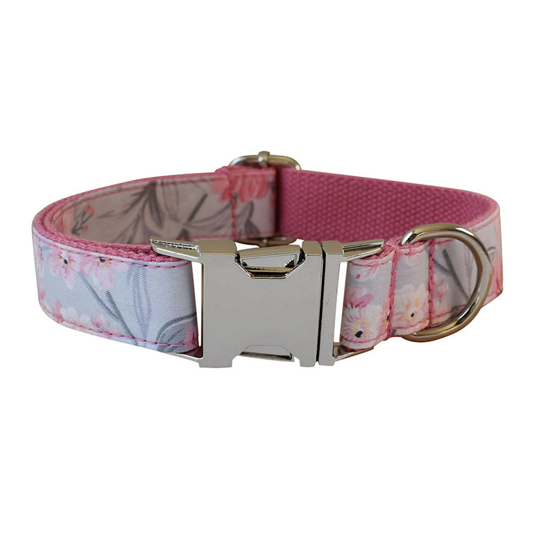 Halsband & Leine mit Bogen im Tusche-Design – Bild 2 | LuxeStyle