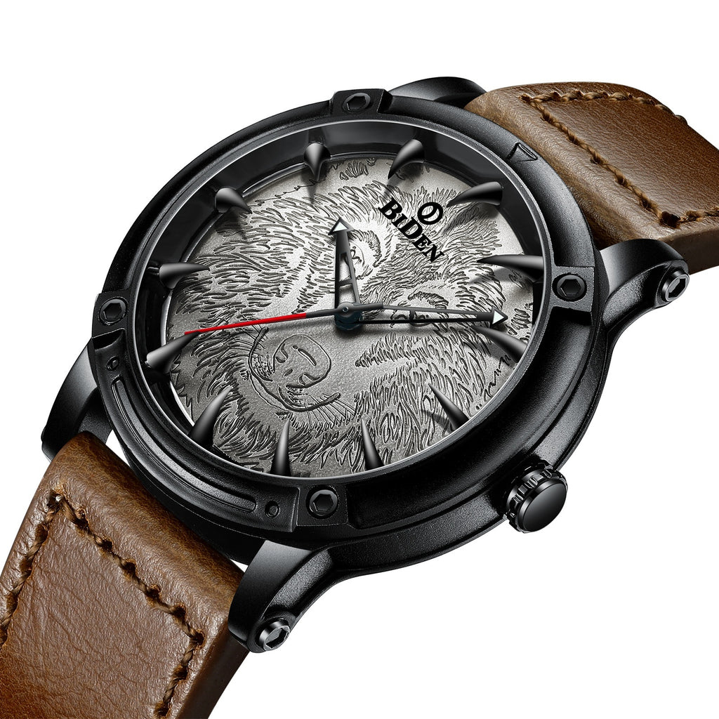 Herren-Armbanduhr einfarbig
