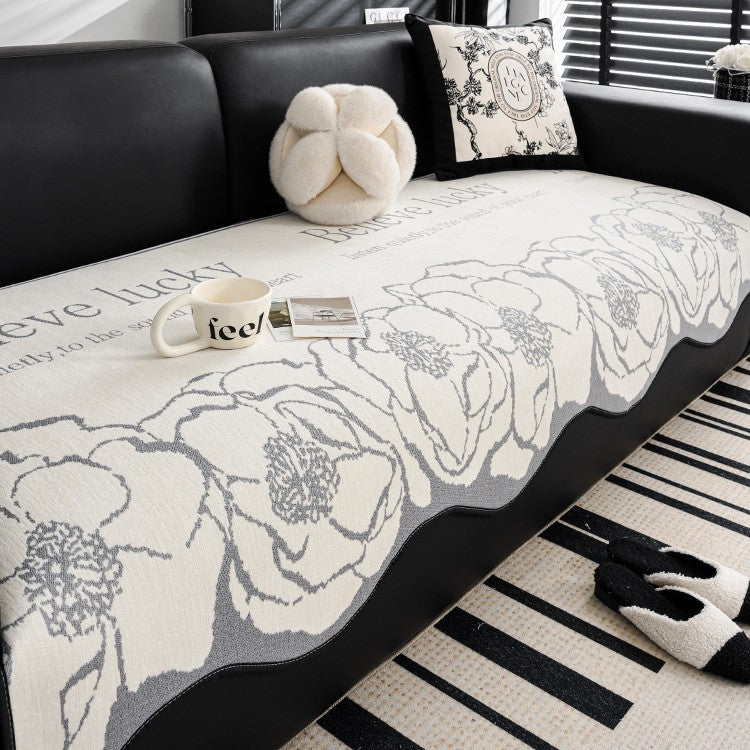 Sofakissen mit Pflanzen-Blumen-Muster, Licht-Luxus-Stil