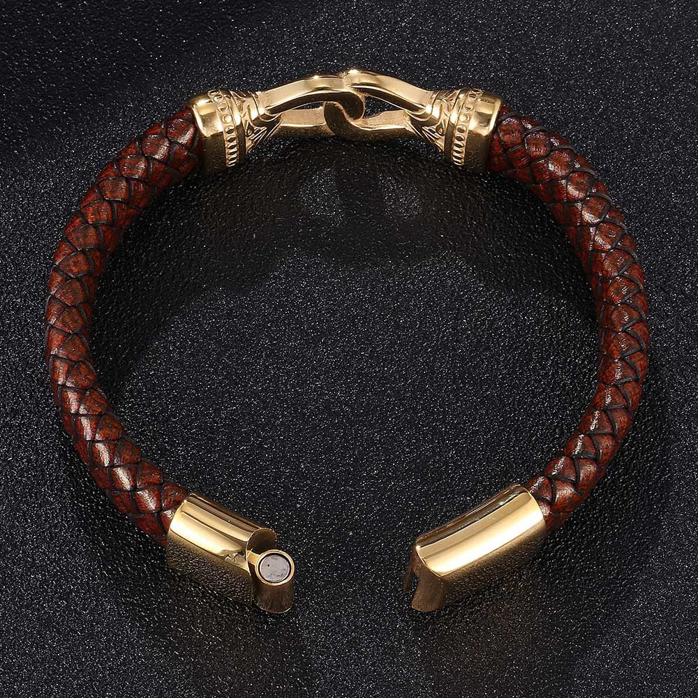 Retro-Lederarmband mit Schnitzereien – Bild 2 | LuxeStyle