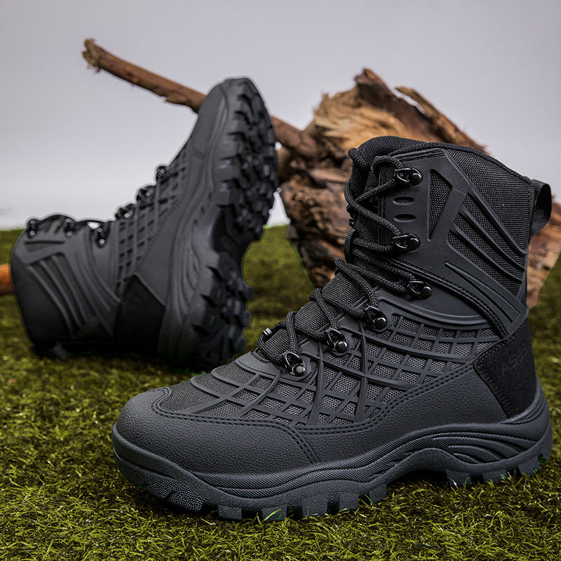 Taktische Mid-Cut-Stiefel mit Gummisohle – Bild 9 | LuxeStyle