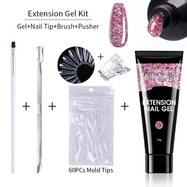 Nagelverlängerungs-Gel-Kit, 15ml