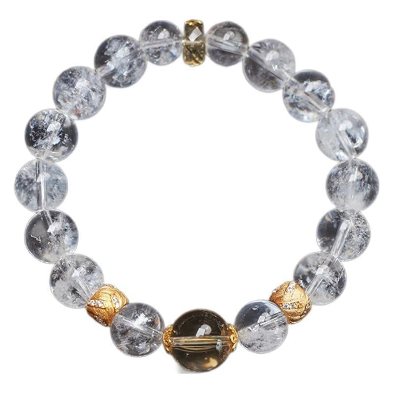 Armband mit natürlichen weissen Kristallen – Bild 5 | LuxeStyle