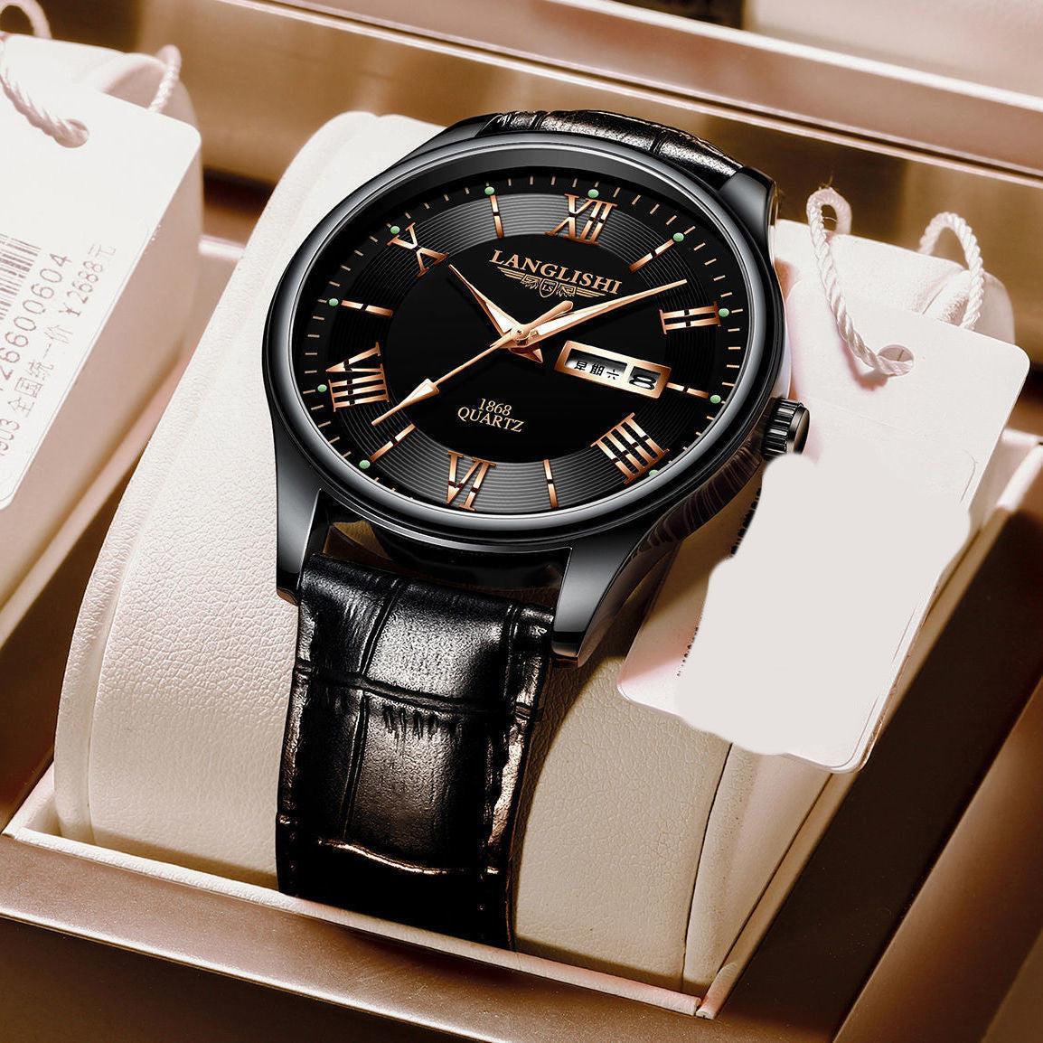 Herren-Uhr mit Leuchtzeigern – Bild 2 | LuxeStyle