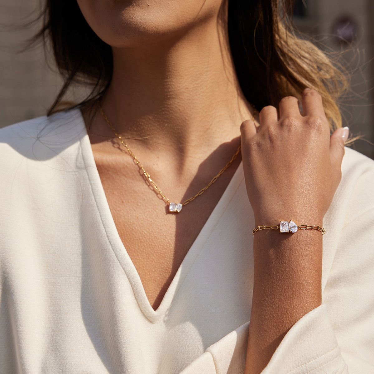 Stahl-Zirkon-Armband – Bild 3 | LuxeStyle