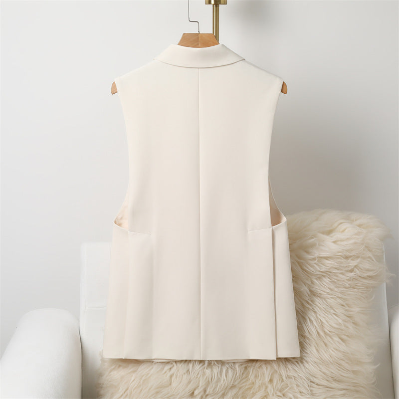 Elegante Slim-Fit Weste mit Split-Panel