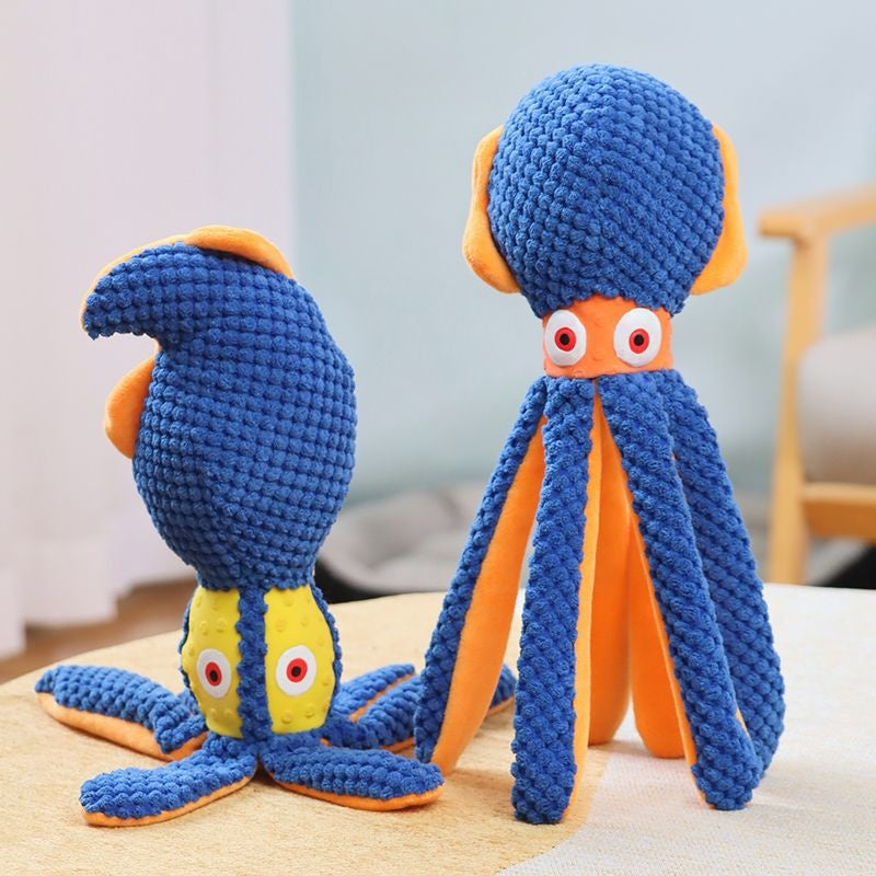 Oktopus-Kuscheltier mit Sound für Welpen