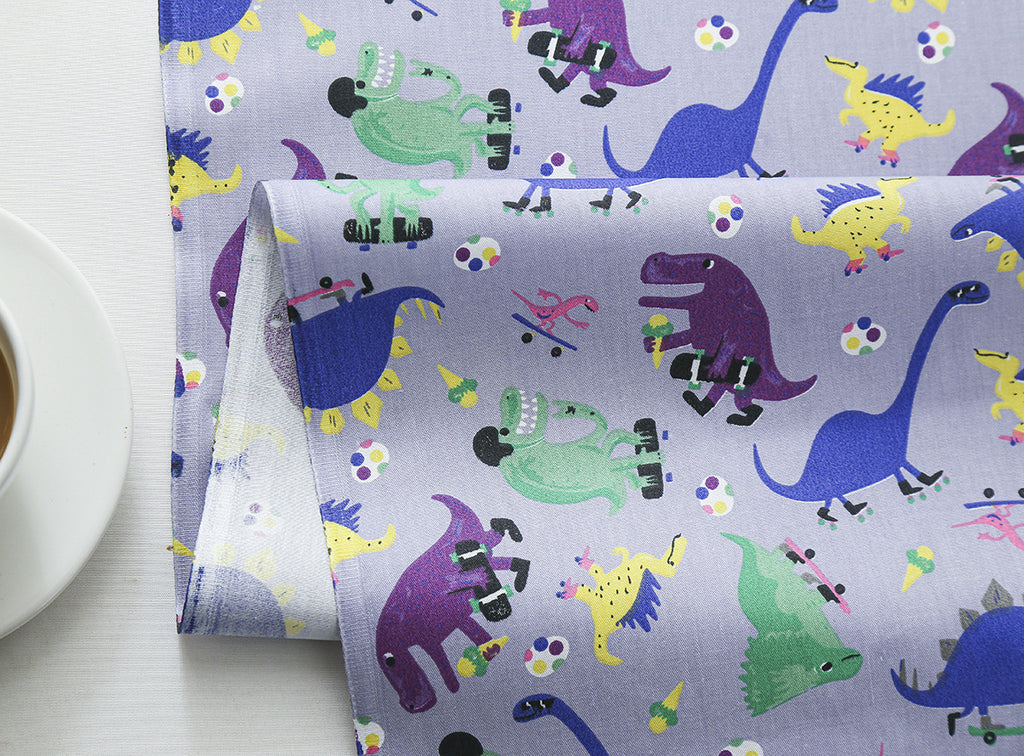Bedruckter Baumwoll-Twill mit Cartoon-Motiven – Bild 3 | LuxeStyle