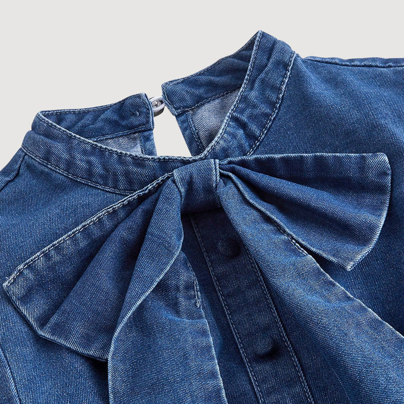 Schlanke Denim-Kleid