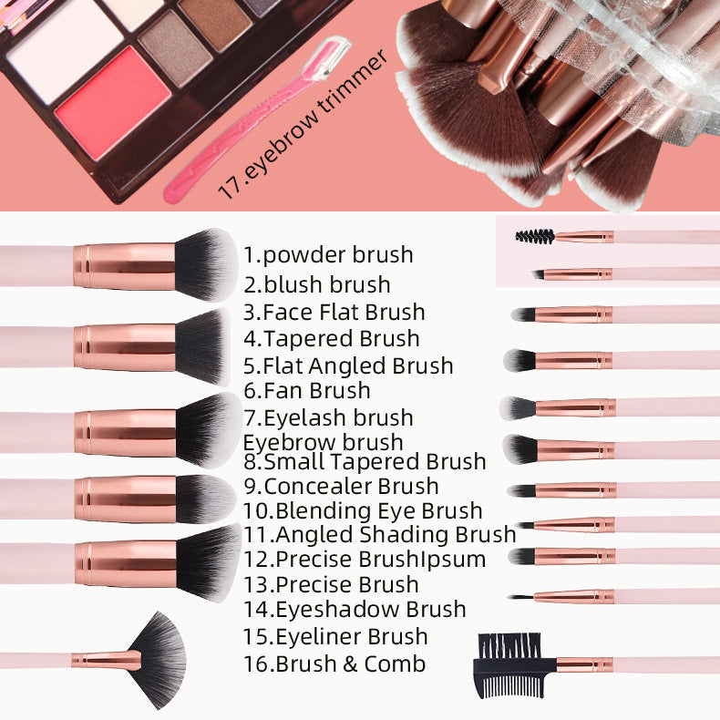 16-teiliges Make-up Pinselset für Einsteiger – Bild 2 | LuxeStyle