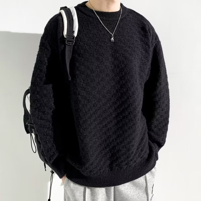 Herren-Jacquardpullover Herbst/Sommer Trendig locker