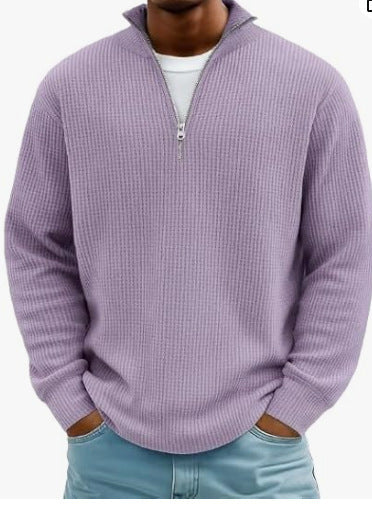 Herren Hoodie Waffle Knit Pullover
