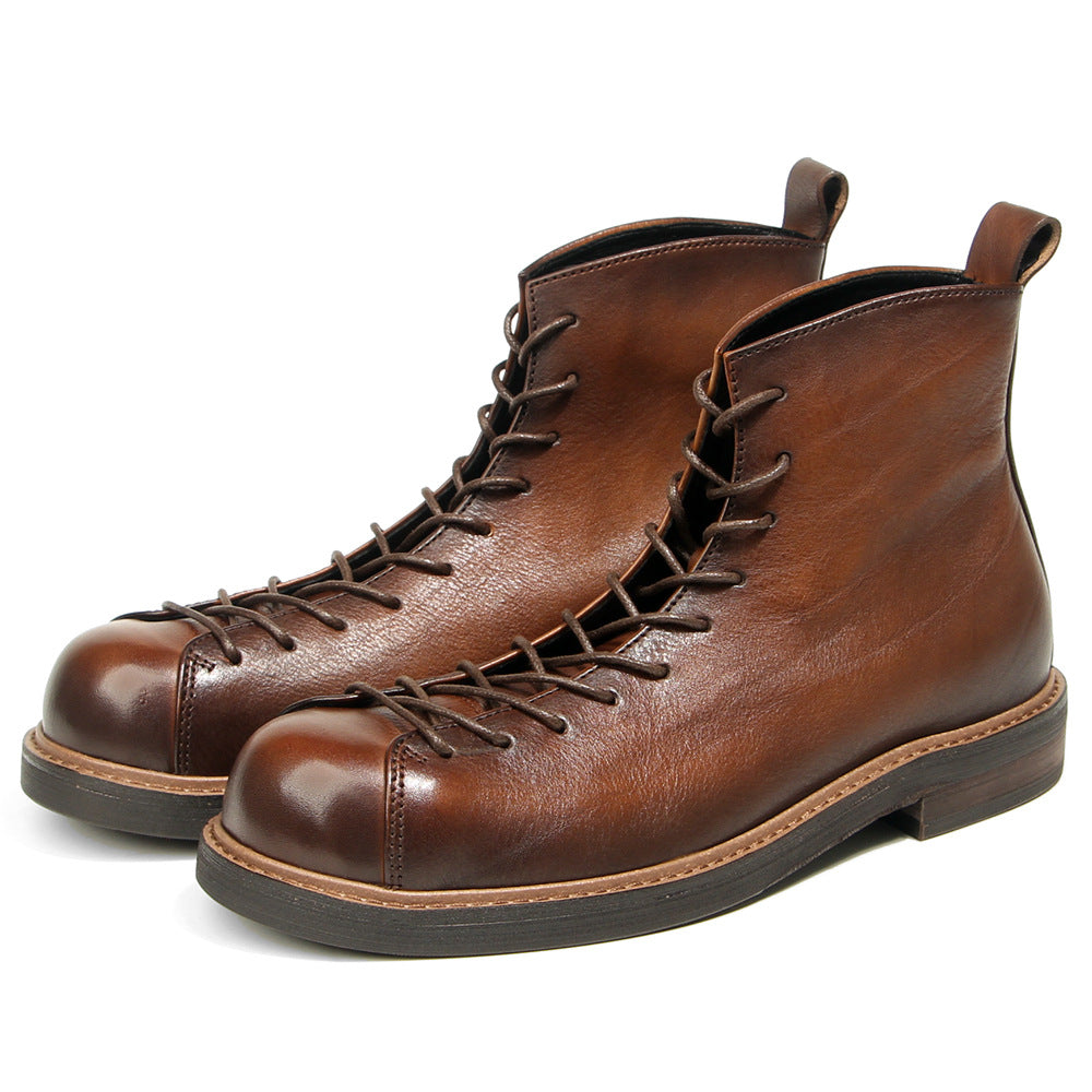 Amekaji Martin Boots aus echtem Leder