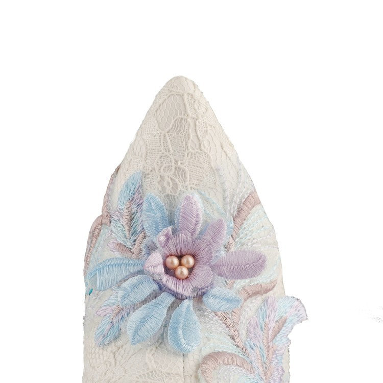 Spitze Blumen Brautschuhe – Bild 3 | LuxeStyle