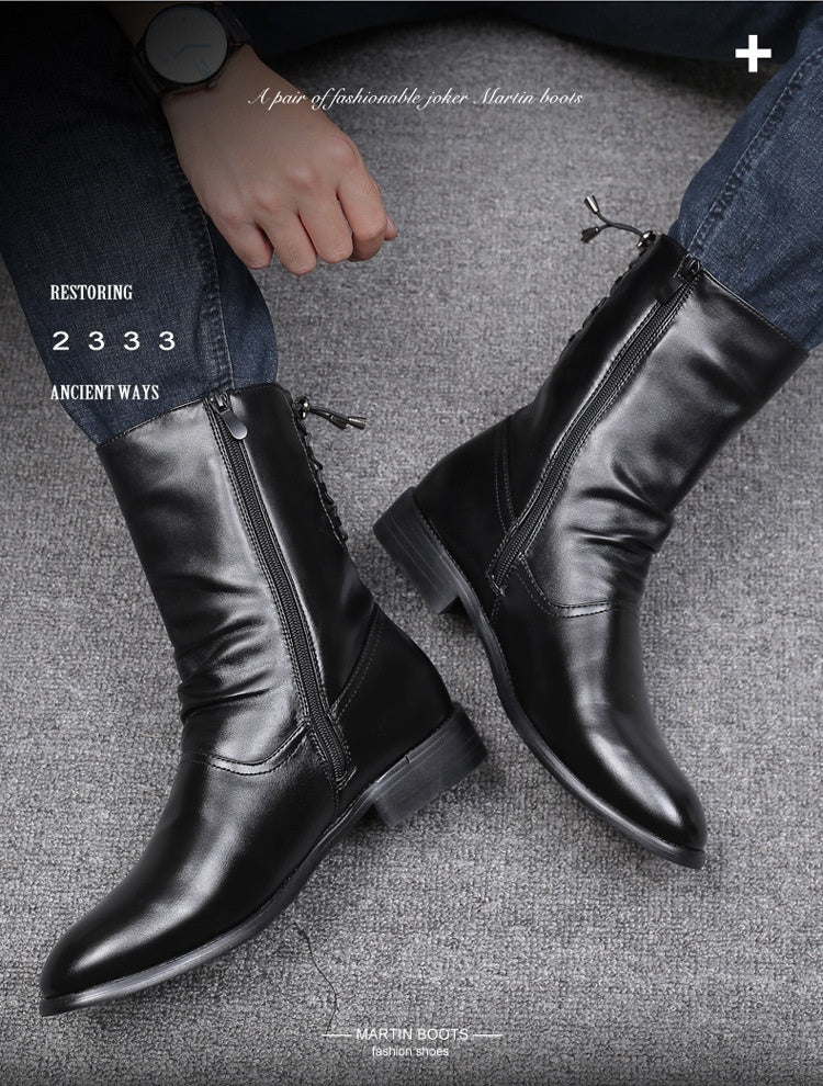 Spitze Lederstiefel für Herren