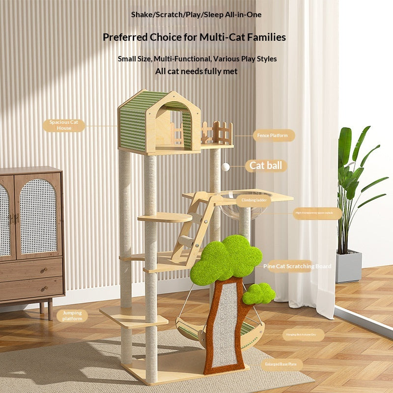 Katzenbett und Kletterturm