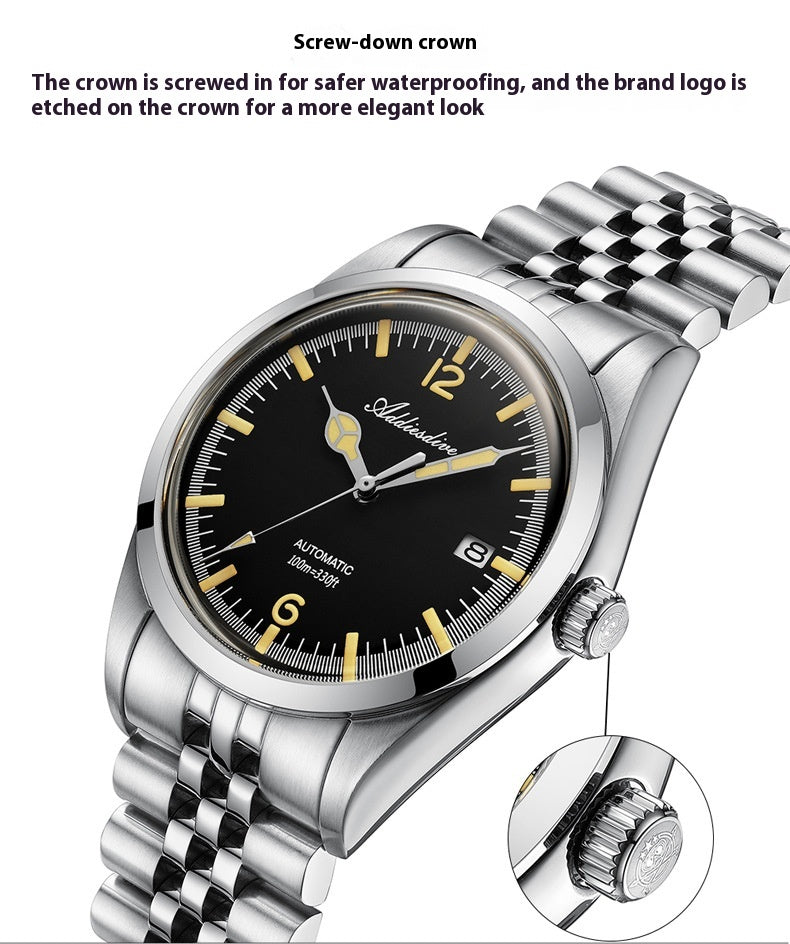 Automatische mechanische Armbanduhr aus 316L Edelstahl – Bild 12 | LuxeStyle