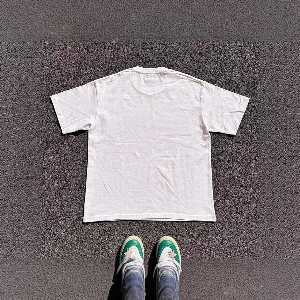 Print-Loose-Fit-Shortsleeve-T-Shirt für Paare