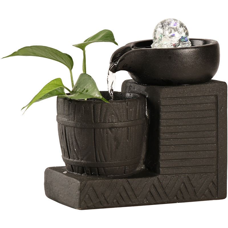 Keramik-Luftbefeuchter mit Blumenmotiv