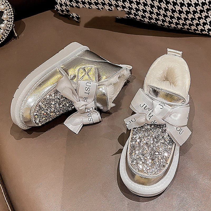 Warme Kinder-Winterstiefel aus Baumwolle – Bild 3 | LuxeStyle