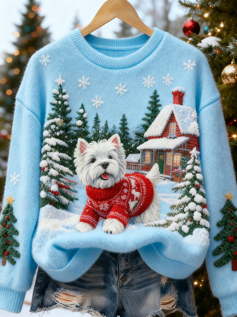 Weihnachts-Sweatshirt mit Digitalprint