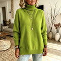 Samtener Rollkragenpullover für Damen