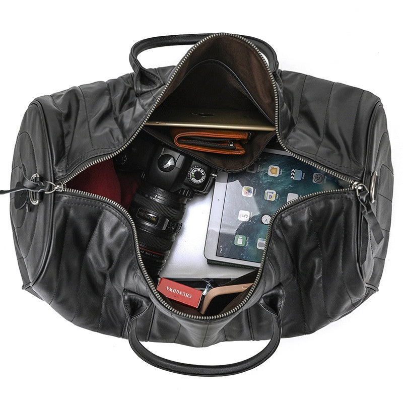 Schwarze Herren Reisetasche Casual – Bild 4 | LuxeStyle