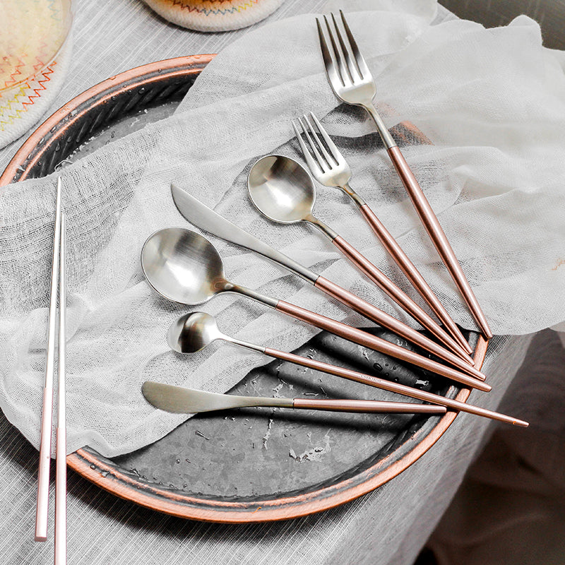 Edelstahl Besteckset (4-teilig) – Bild 3 | LuxeStyle