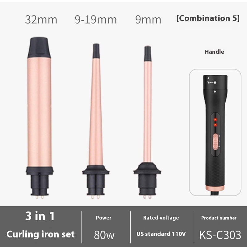 3-in-1 Lockenstab-Kombination für grosse Wellen