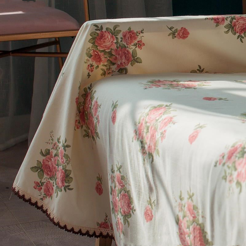 Retro Blumenmuster Sofaüberwurf – Bild 5 | LuxeStyle