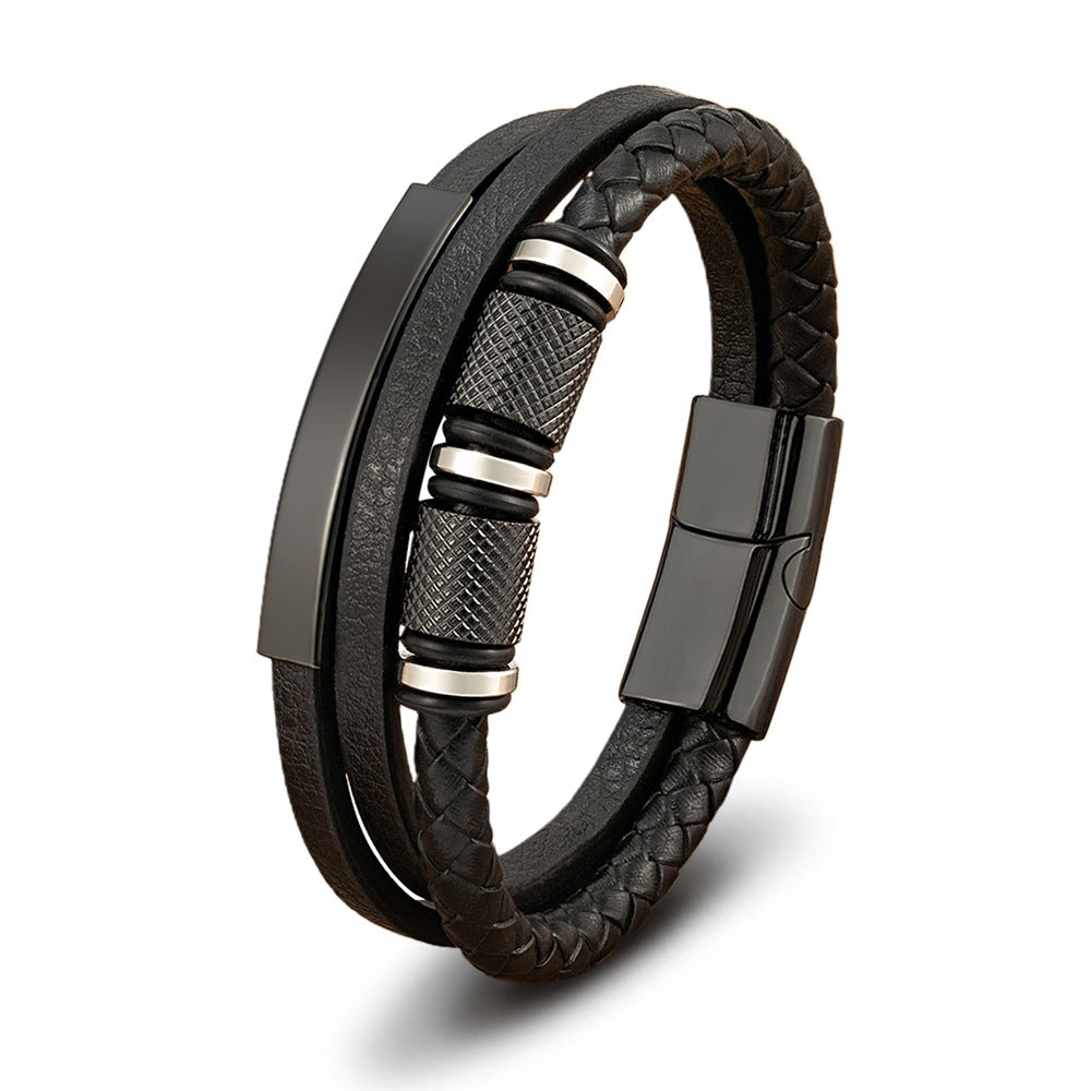 Gold-Leder-Armband mit Anhängern – Bild 4 | LuxeStyle