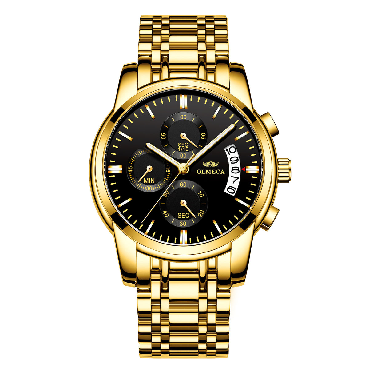 Butterfly-Clip Stahlarmband Herren-Wasseruhr Leuchtfunktion – Bild 11 | LuxeStyle