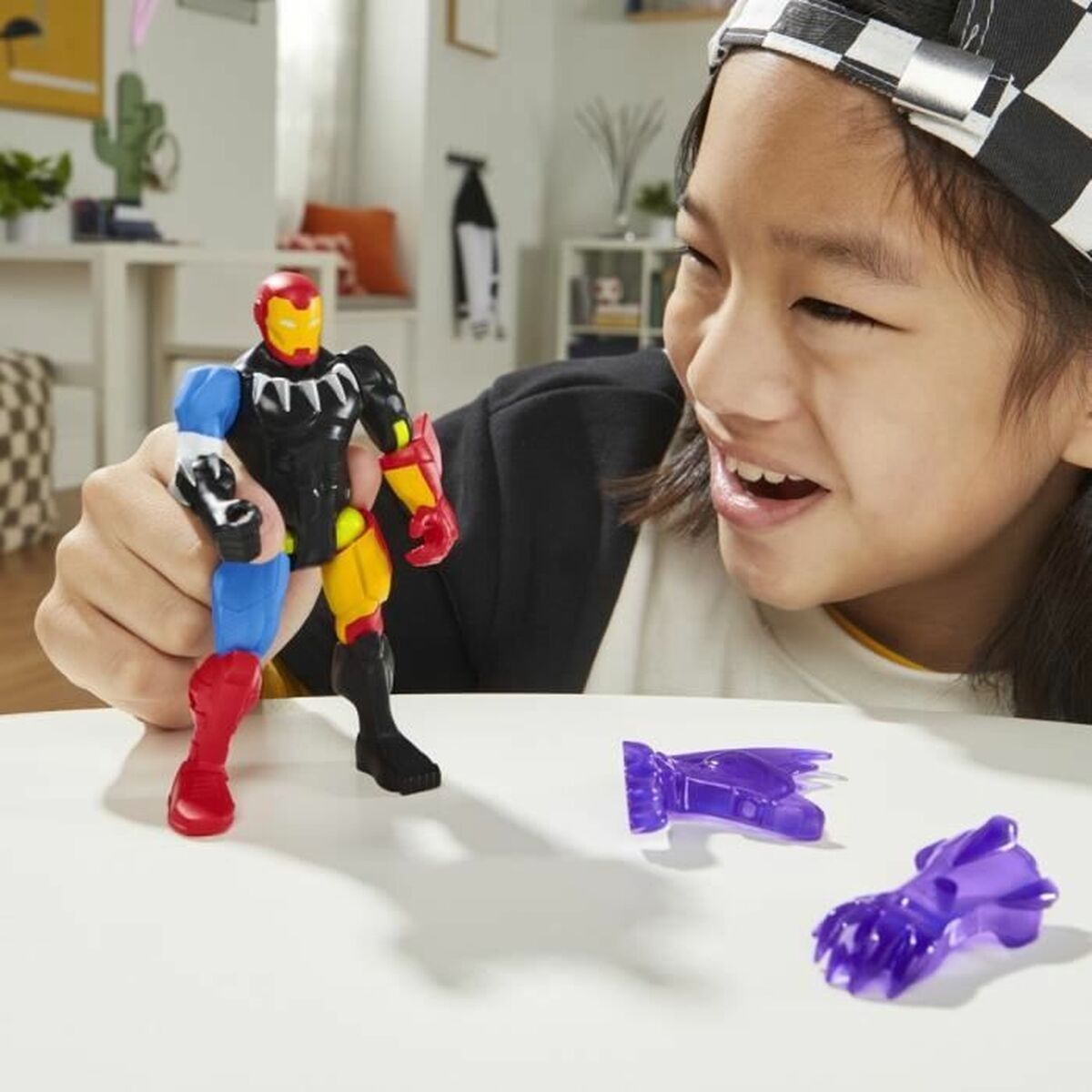 Figur mit Gelenken Hasbro MixMashers Iron Man