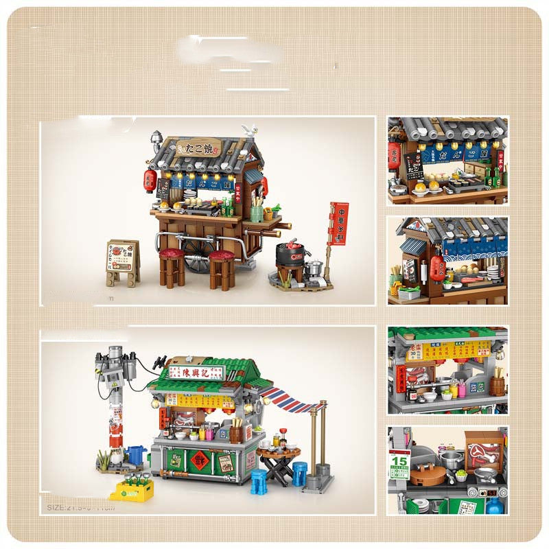Hongkonger Imbiss-Strassenbild Puzzle-Bausteine – Bild 7 | LuxeStyle