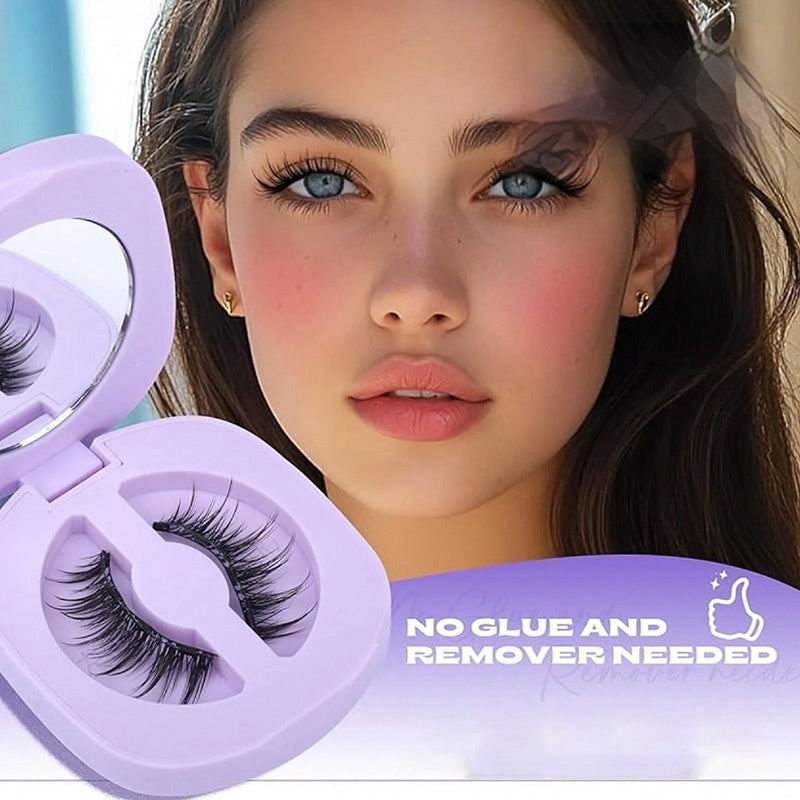 Natürliche portablen magnetischen Wimpern ohne Klebstoff