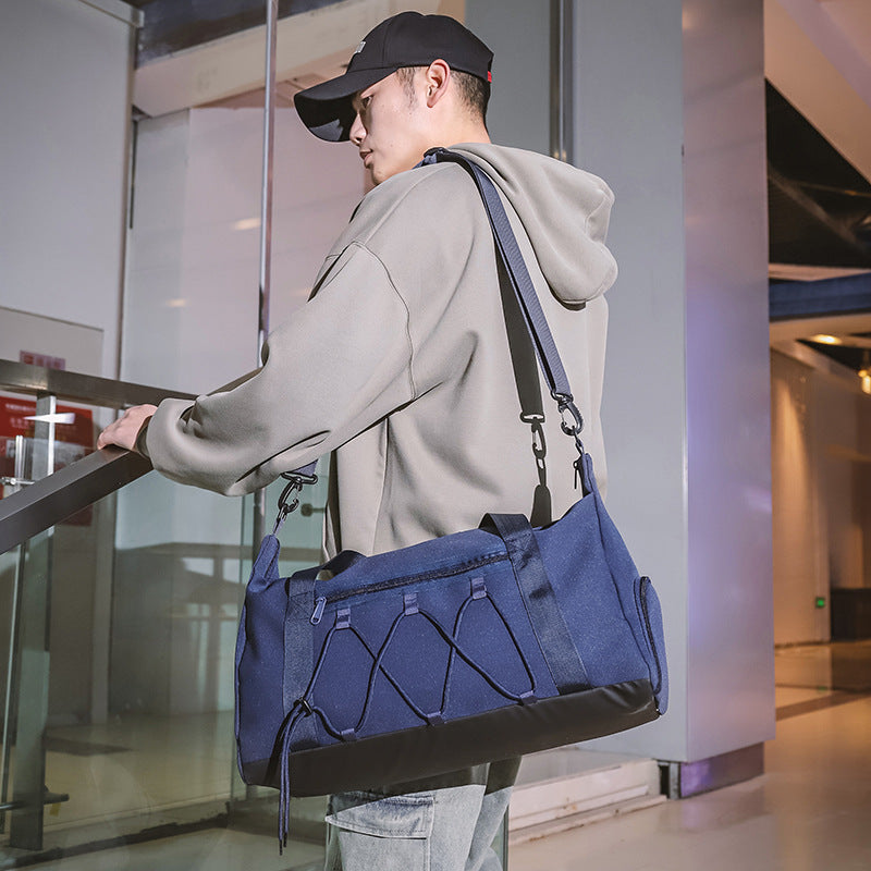 Denim Schultertasche mit grosser Kapazität