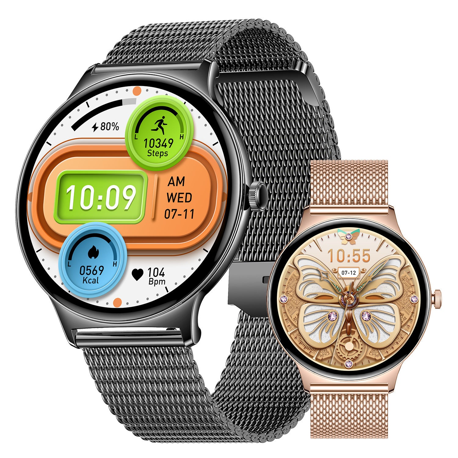 V89 Ultra-dünne Smartwatch mit Bluetooth-Anrufen