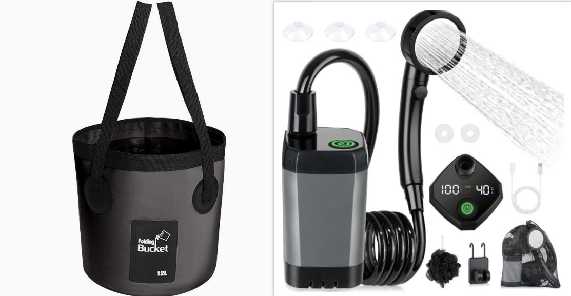 Tragbare Camping-Dusche 8000 mA – Bild 10 | LuxeStyle