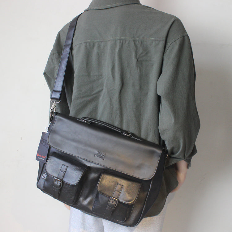 Japanische Retro Messenger Bag für Herren – Bild 1 | LuxeStyle