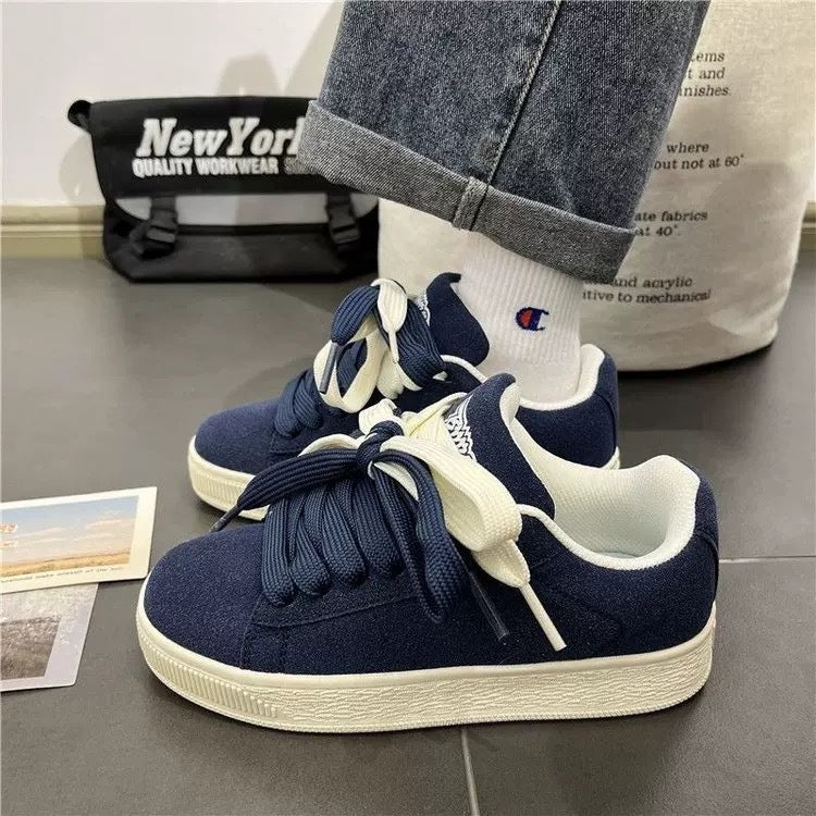 Niche Vintage Chunky-soled Sneakers